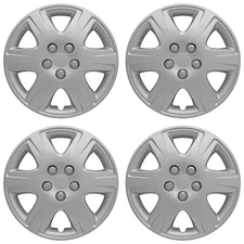 15' Push-on Silver Wheel Cover Hubcaps for 2005-2008 Toyota Corolla