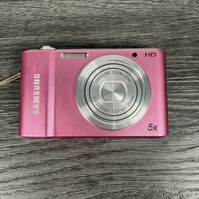 Samsung ST66 16MP Compact Digital Camera Pink 5x Zoom 2.7in LCD Tested Working