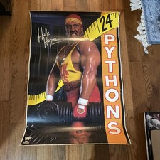 Rare 1989 WWF Merchandise Catalog Hulk Hogan 24 Inch Pythons Poster 23x35