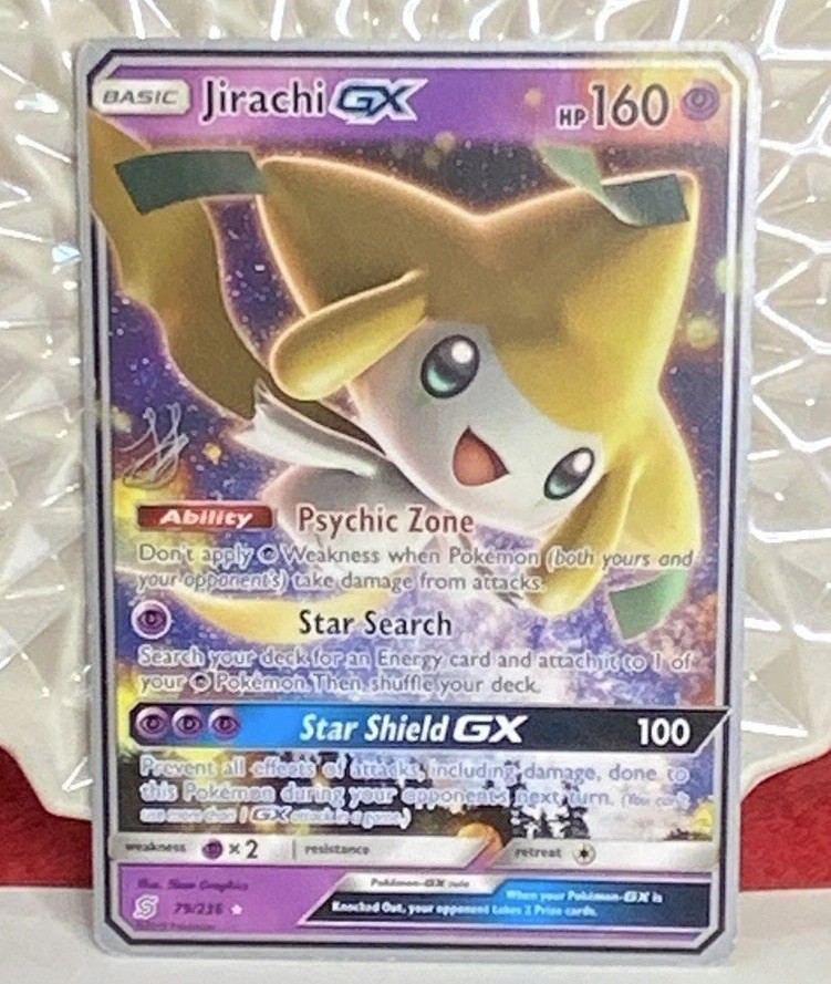 Pokémon Jirachi GX SM Unified Minds 79/236 Holo Ultra Rare EN 160 HP