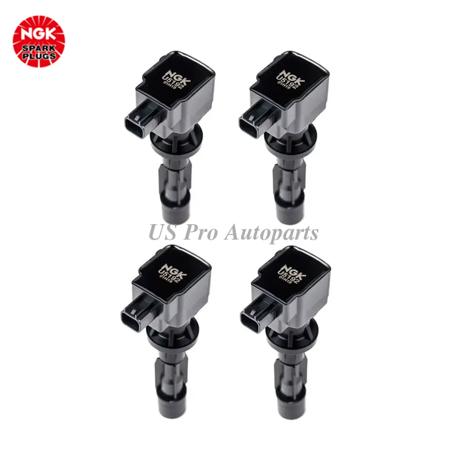 6E5G12A366AE For Ford Fusion Mercury Milan 2006-2009 4 pcs OEM NGK Ignition Coil - Imagem 2 de 4