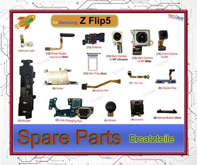 Original Spare Parts / Ersatzteile für Samsung galaxy Z Flip5 / SM-F731B