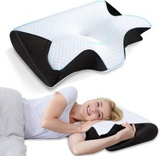 Ergonomic Cervical Memory Foam Pillow for Neck Pain Relief Sleeping-Orthopedic
