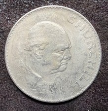 1965 Great Britain Sir Winston Churchill Commemorative Crown Coin-KM#910