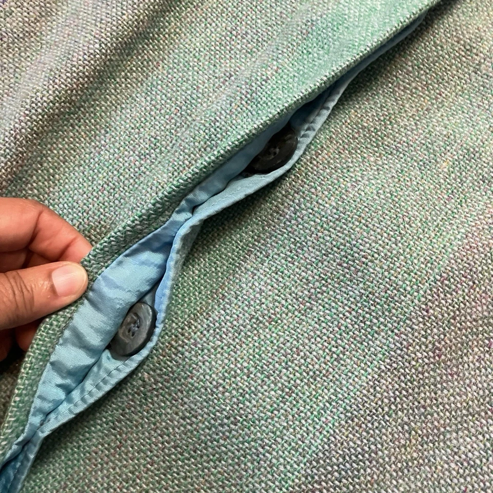 Abrigo Colección AVOCA Mujer Talla M 100% Pura Lana Nueva Botón Multicolor Foto 4 de 4