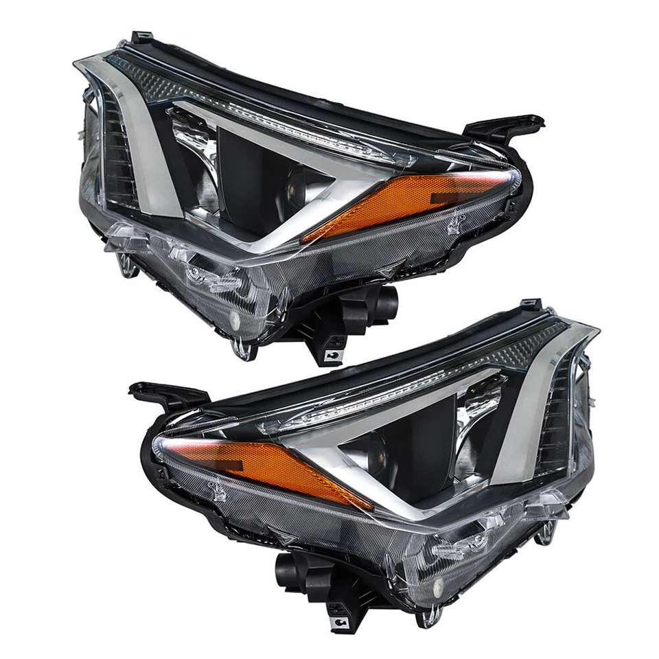Headlights Halogen Type For 2016 2017 2018 Toyota Rav4 Left+Right Side Headlamps - Image 3 of 4