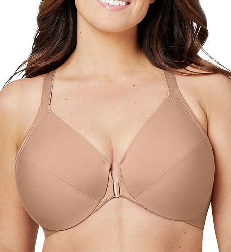 GLAMORISE Cappuccino Front Close Back Smoothing Bra, US 36DD, UK 36DD, NWOT