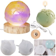 Earth Resin Mold Silicone,3D Molds for Making,Ornaments Mold