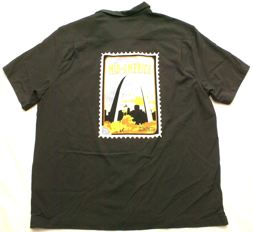 Harley Davidson Owners Camp Shirt HOG40 St Charles, MO Rally 2023 Mens 2XL XXL - Image 3 of 4