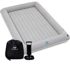 Inflatable Toddler Travel Bed - Kids Air Mattress w Hand Pump - Portable
