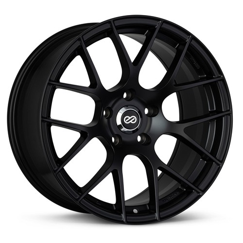18x8 Enkei RAIJIN 5x112 +45 Black Paint Rims (Set of 4) eBay