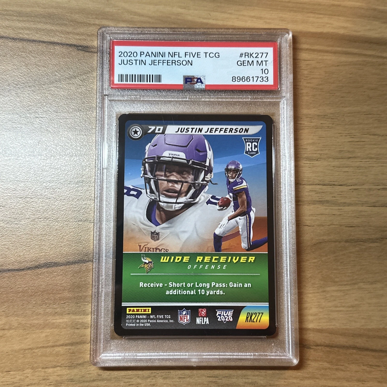 Justin Jefferson Panini NFL Five TCG #RK277 Base
