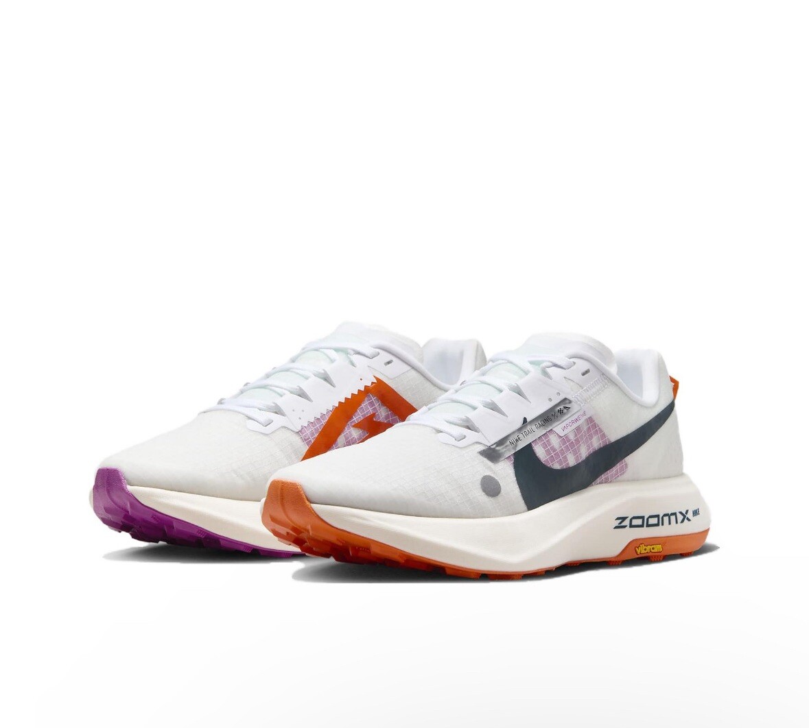 Women's Nike ZoomX Ultrafly Trail White Orange Purple DZ0489-101