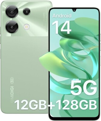 UMIDIGI G9 5G 6GB+128GB Android 14 Octa Core 5000mAh 6.75'' Unlocked Smartphone