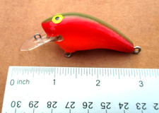1ct TEXAS CRAW 2.5" COFFIN BILL 3/8oz CRANKBAIT Balsa Wood Lures Bass Baits