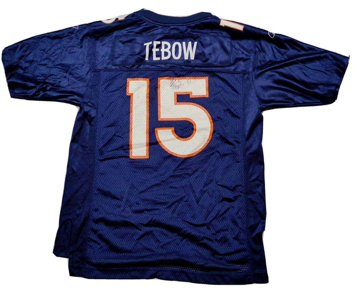 Tim Tebow #15 REEBOK NFL Players Youth Large Denver Broncos Blue Nylon  Jersey - Main Image