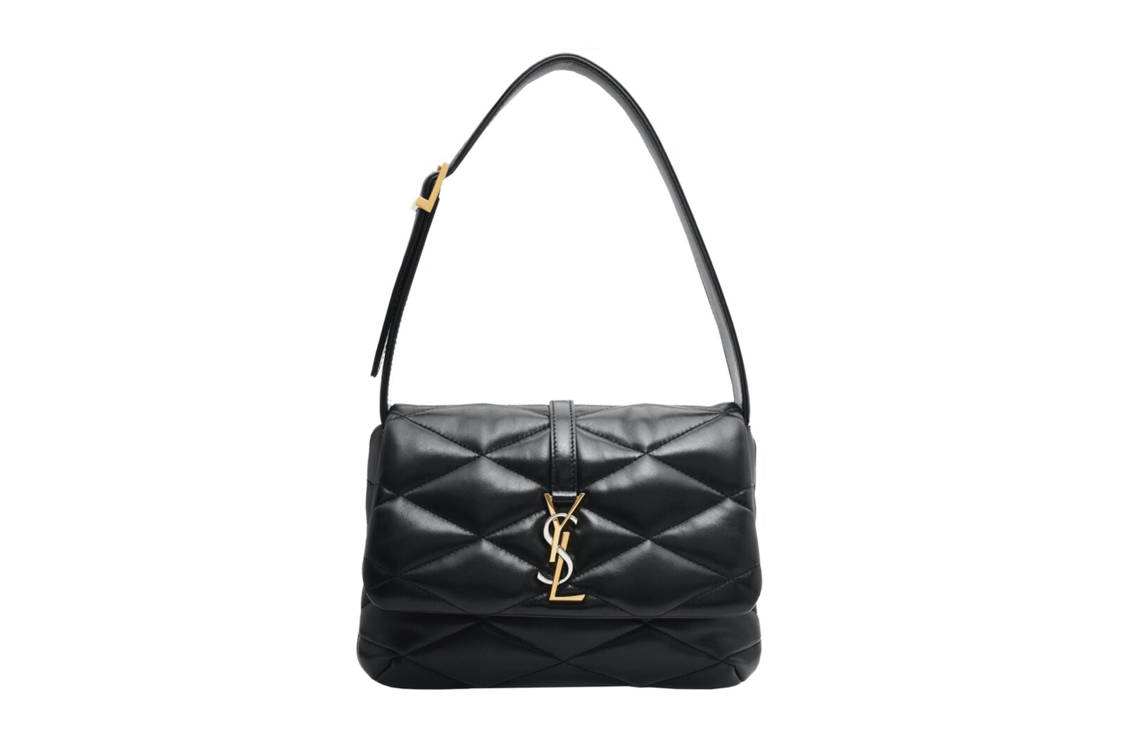 Borsa a tracolla trapuntata YSL Saint Laurent Le 57 colore nero