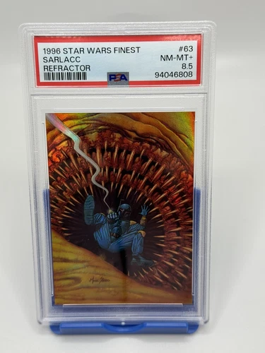 1996 TOPPS FINEST STAR WARS 63 SARLACC REFRACTOR PSA 8.5 NM MT+ VINTAGE