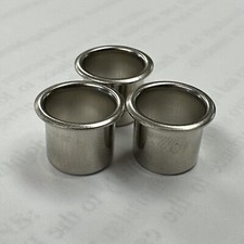 3- DRUM AIR Vent Grommet Fits 60  s-80  s Ludwig  Others 7/16x 5/16  Chrome