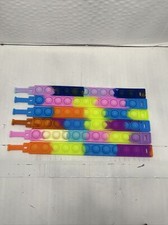 pop it fidget toy Bracelets 9 Pieces Multicolored