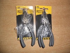 Miniature Tools Set Pliers x2 Long and Blunt Nose DIY Survival Angling UK Seller