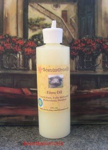 EMU OIL 8 OZ PURE NATURAL 100% PURE REFINED SCARS ECZEMA ARTHRITIS WRINKLES