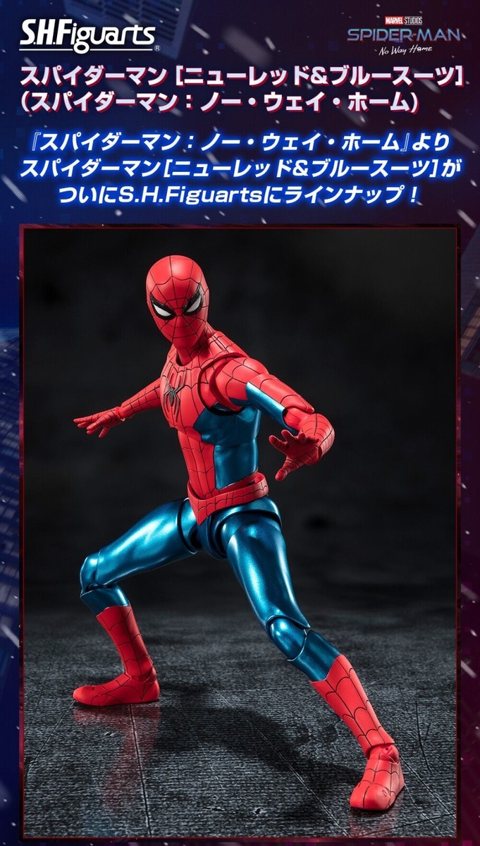 BANDAI SPIDER-MAN S.H.Figuarts New Red Blue Suit Figure No