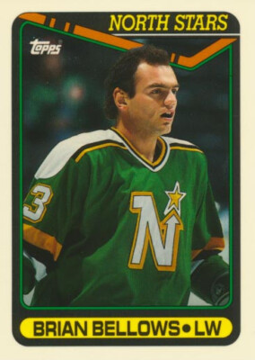 1990-91 Topps Tiffany #70 BRIAN BELLOWS - Minnesota North Stars