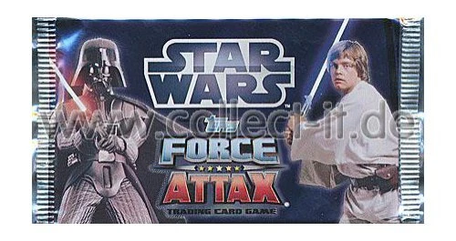 Topps Star Wars Force Attax Movie Cards 1 Booster DEUTSCH