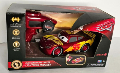 Disney Pixar Cars RUST-EZE Racing Center Lightning McQueen RC Car Target Exclusv