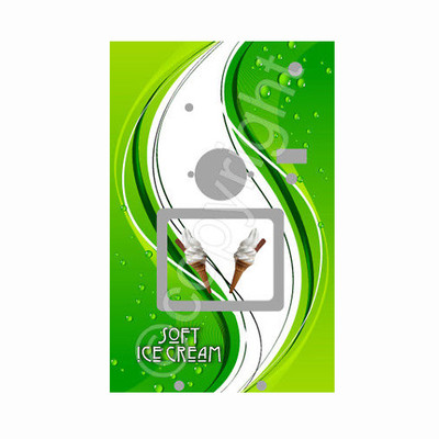 ice cream van machine sticker, droplets design VAN UNO | eBay UK