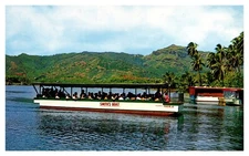 Kauai HI Hawaii Smith's Boat Trip Up Wailua River to Fern Grotto Chrome Postcard