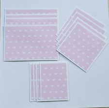 Premade Scrapbook Mat Set 12 pc Hearts 4