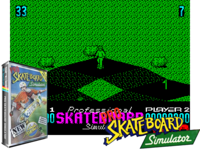 ※デラックス※ Sinclair ZX Spectrum 48K Game - PRO SKATEBOARD SIMULATOR