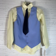 Andrew Fezza 3 piece boys shirt, vest and tie set size 12 READ