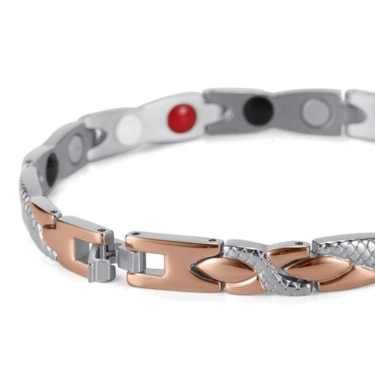 Bracelet magnétique en acier inoxydable pour homme et femme, Bracelet de santé - Photo 4/4