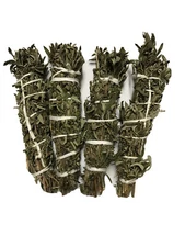 Mugwort(Black Sage) Hand-wrapped Smudge Stick 9” Long 2” Wide 4 Pack Free Ship