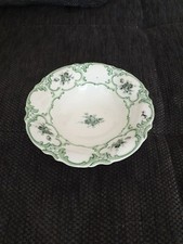 Klassisch Ca Altrohlau 1902 Austria Porzellan Grün ,Blumendecor, Schale