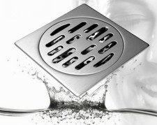 Duschablauf GS323 Badablauf Edelstahl flach Duschrinne Geruchsverschluss DN40 