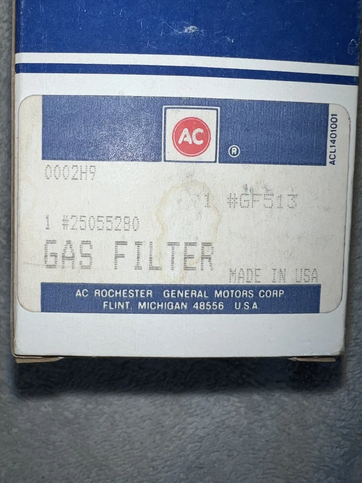 Топливный фильтр переменного тока Delco GF513, 1985-89 Chevy-Geo Spectrum, 87 и 89 Subaru - Изображение 2 из 4