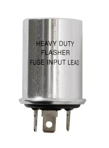 Kit de abrazadera de interruptor de señal de giro cromada Rat Rod delantera y trasera de 6 voltios y fusibles intermitentes. Foto 3 de 4