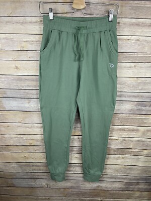 Baleaf XS Jogger Style Pants Green Pockets Active Drawstring Solid 