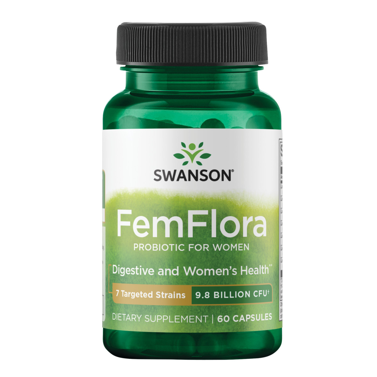 Swanson Probiotics Femflora Пробиотик для женщин 98 млрд КОЕ в капсулах 60 карат 2390₽