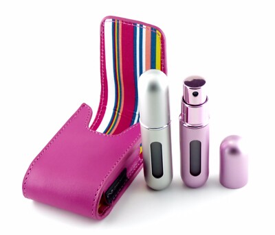 Travalo Classic take 2 Set, pink/silber, je 5ml, nachfüllbar, neu/OVP/Folie