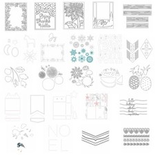 Flower Album Frame Words Metal Cutting Dies Scrapbooking Embossing Craft Stencil