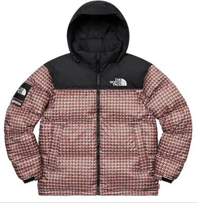 🚨 SUPREME X THE NORTH FACE STUDDED NUPTSE JACKET - 'RED' (Medium