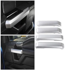 4x Interior Door Handle Decoration Cover Trim For Ford F150 2015-2017 Silver