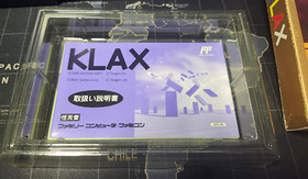 Nintendo Nes Famicom FC - KLAX COMPLETE - Great Condition Box/Inside is NEW!