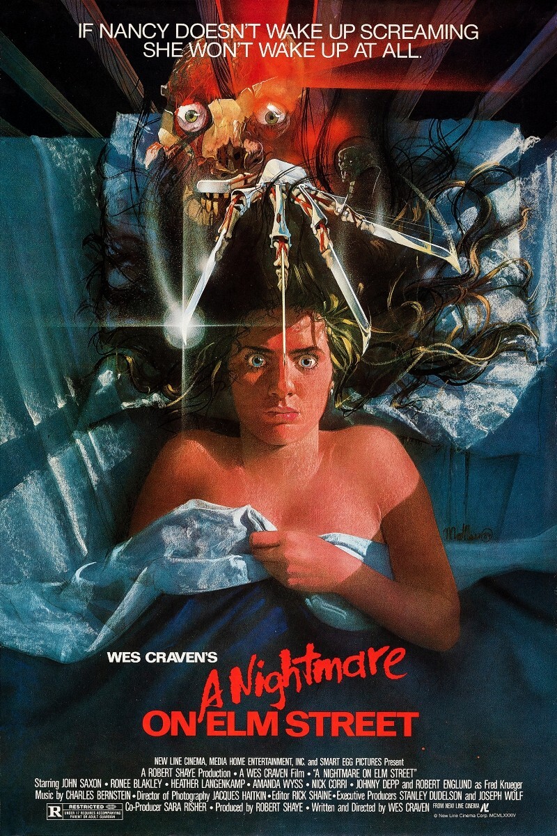 A Nightmare on Elm Street 1984 Movie Poster Wall Art Canvas Print Bedroom Decor