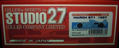 STUDIO27 1/20 march 871 San Marino GP Multimedia Kit | eBay